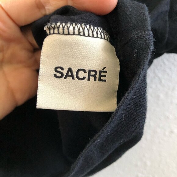 SAVRE Short Sleeves Crew Neck Crop T-Shirt Size Medium - Picture 6 of 8